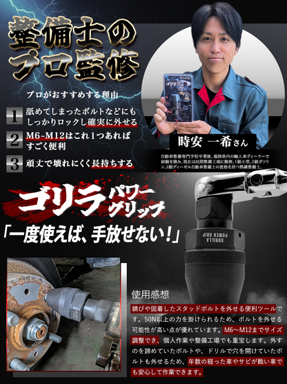 ゴリラパワーグリップ｜スタッドボルトリムーバー